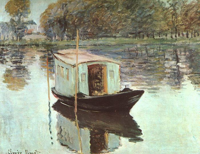 Claude Monet The Studio Boat oil painting picture